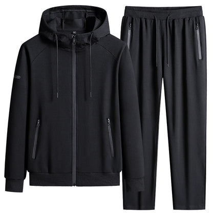 Men’s Stand Collar Cotton Sports Set