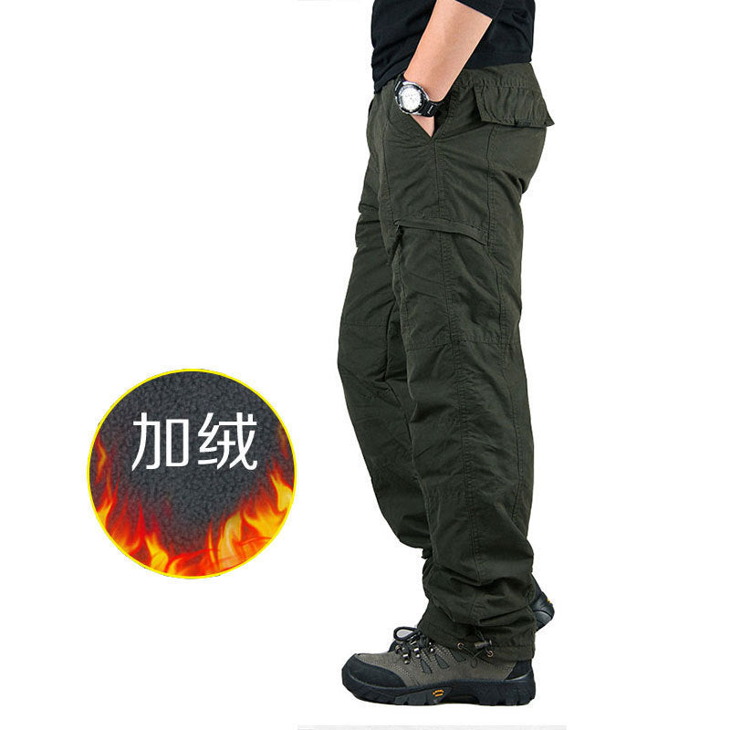 Men’s Fleece-Lined Warm Casual Work Pants
