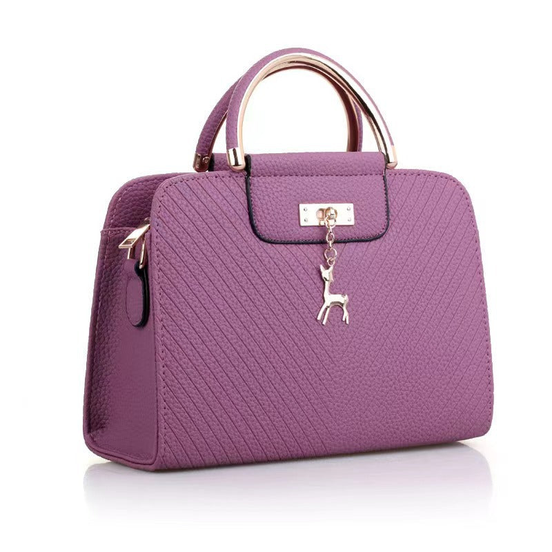 Women’s Solid Color Square Crossbody Bag