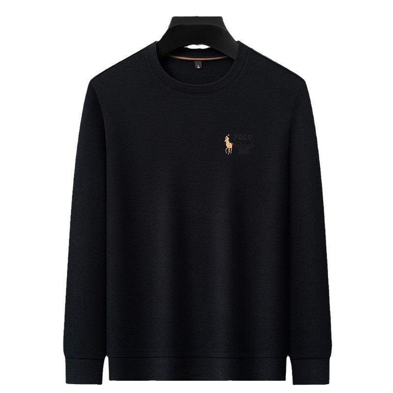 Men’s Embroidered Crew Neck Cotton Sweatshirt
