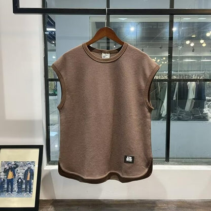 Men’s Ice Silk Sleeveless Summer Vest T-Shirt