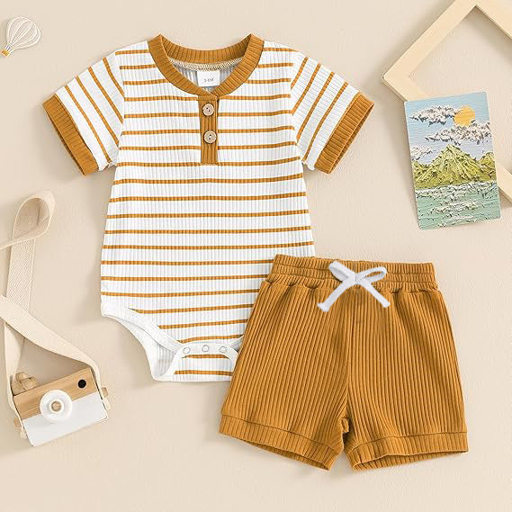 Baby Summer Short Sleeve Romper Jumpsuit
