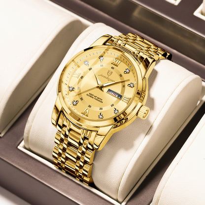 Men’s Waterproof Luminous Quartz Watch