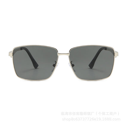 Men’s Metal Square Polarized Sunglasses