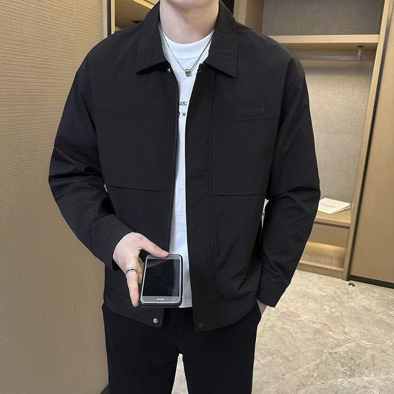 Men’s Casual Lapel Cargo Jacket