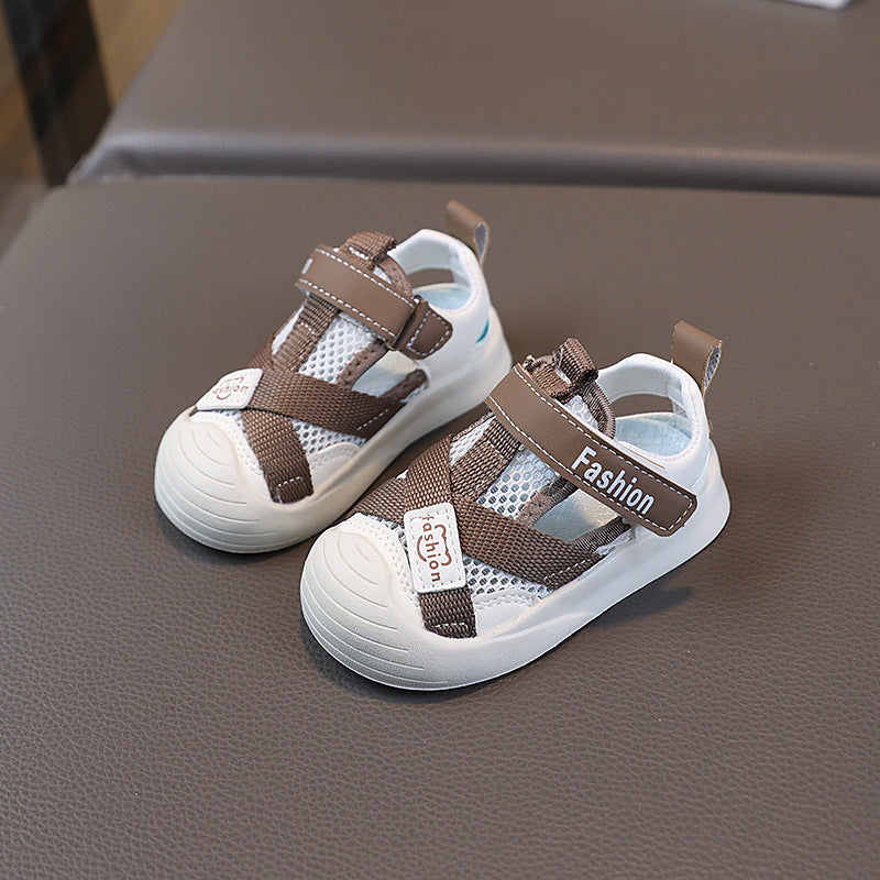 Kids’ Closed-Toe Mesh Sandals