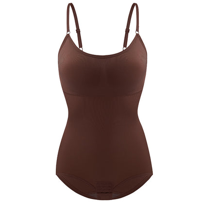 [With chest pads] Upgraded version of body shaping, one-piece abdominal lift, buttock lift, corset, tight suspender shaping slimming body suit
