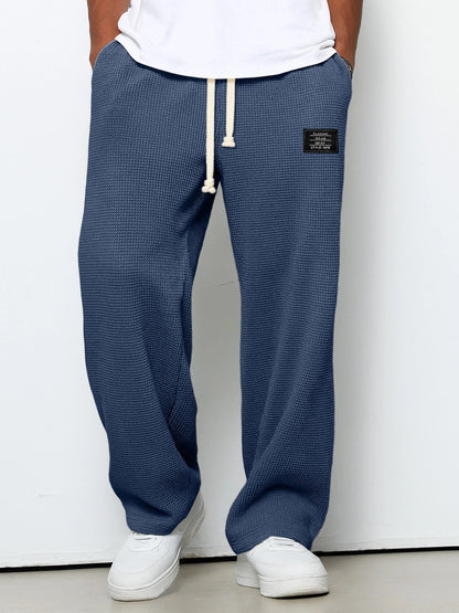 Men’s Loose-Fit Drape Straight-Leg Sweatpants