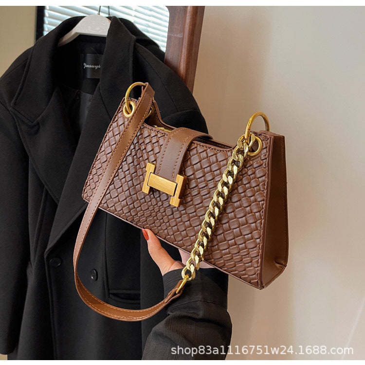 Women’s Metal Buckle Small Square Crossbody Bag