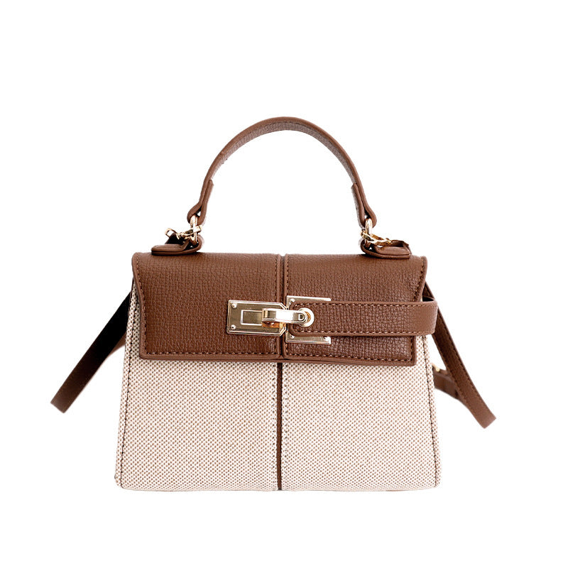 Women’s Kelly Style Textured Crossbody Handbag