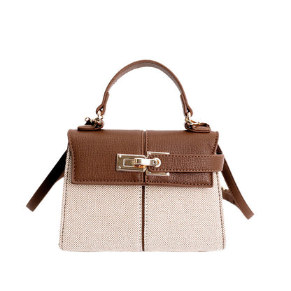 Women’s Kelly Style Textured Crossbody Handbag