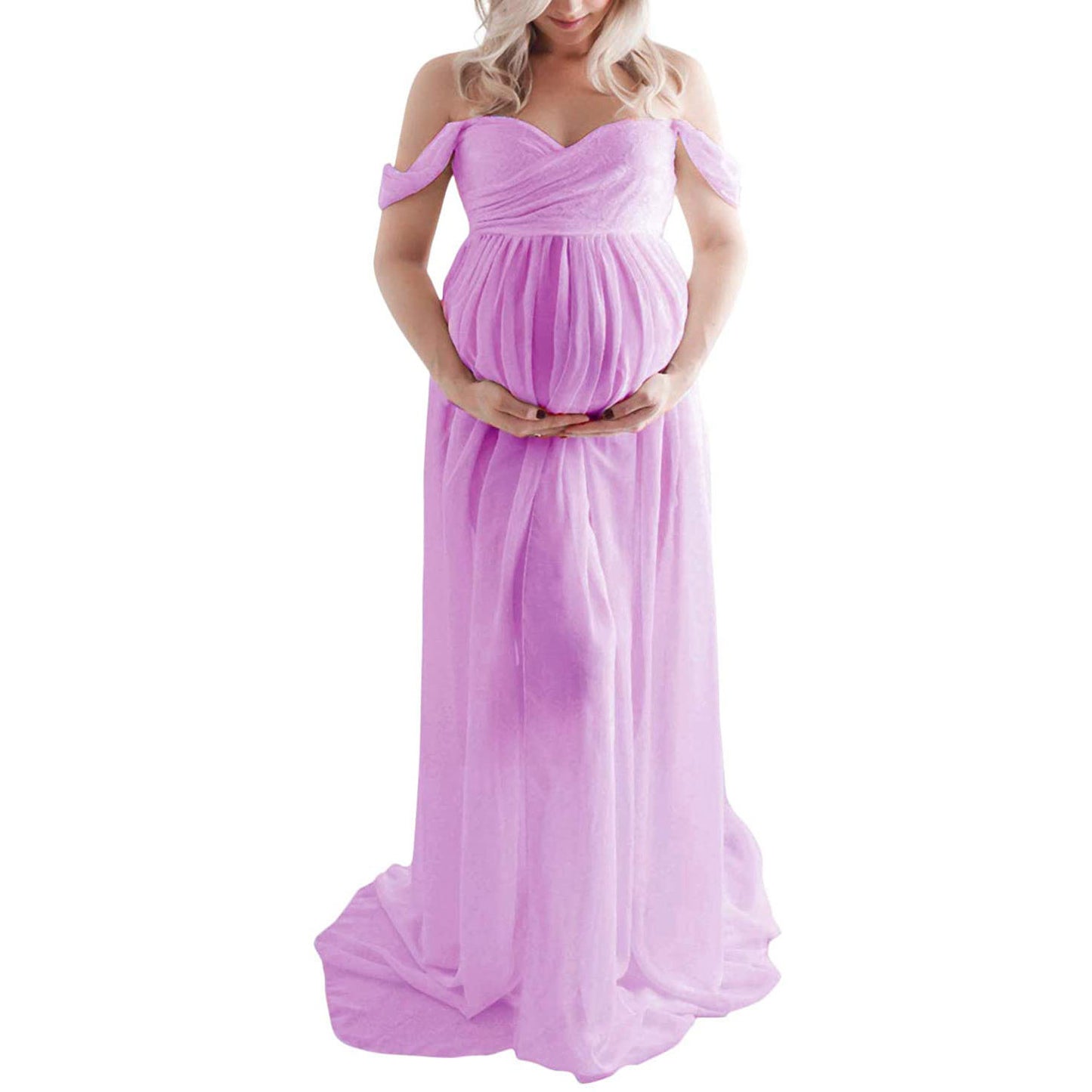 Women’s Chiffon Maternity Photography Maxi Dress