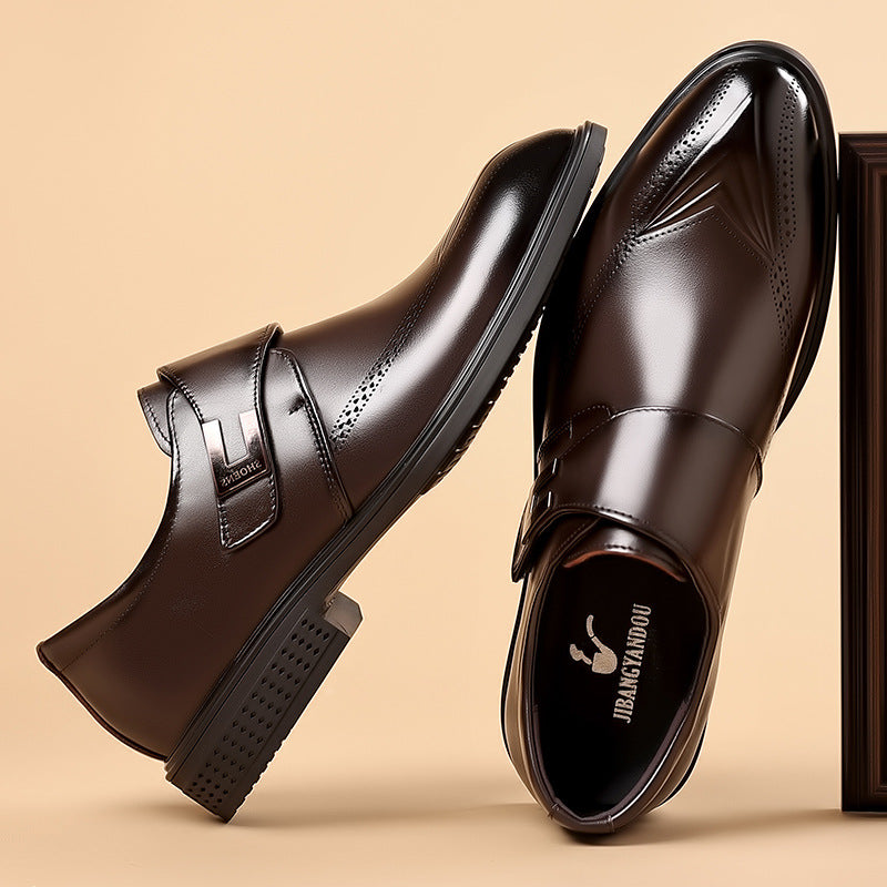 Men’s First-Layer Cowhide Business Casual Leather Shoes
