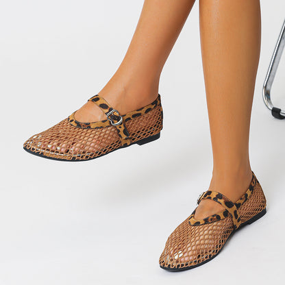 Women’s Breathable Mesh Mary Jane Flats