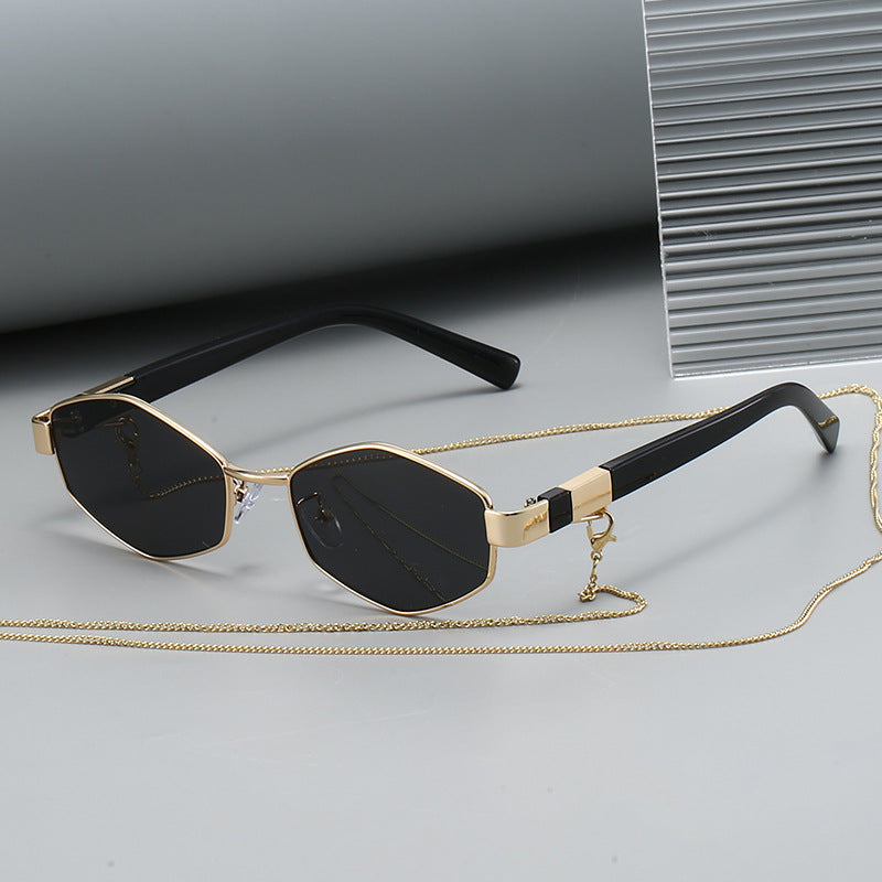 Women’s Polygonal Metal Fashion Sunglasses