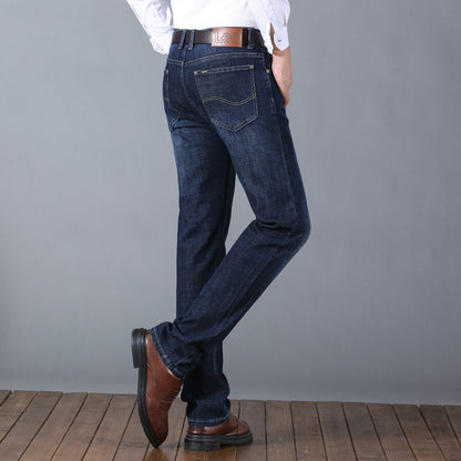 Men’s Thick Stretch Straight-Leg Jeans