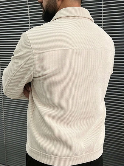 Women’s Corduroy Lapel Casual Jacket
