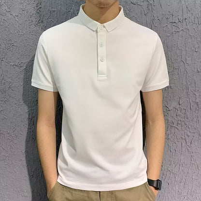 Men’s Solid Color Loose-Fit Short Sleeve T-Shirt