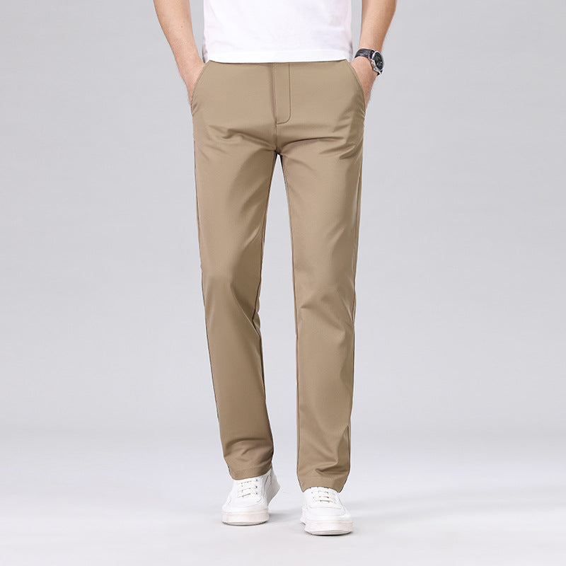 Men’s Slim Fit Business Casual Straight-Leg Pants