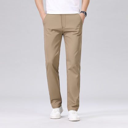 Men’s Slim Fit Business Casual Straight-Leg Pants