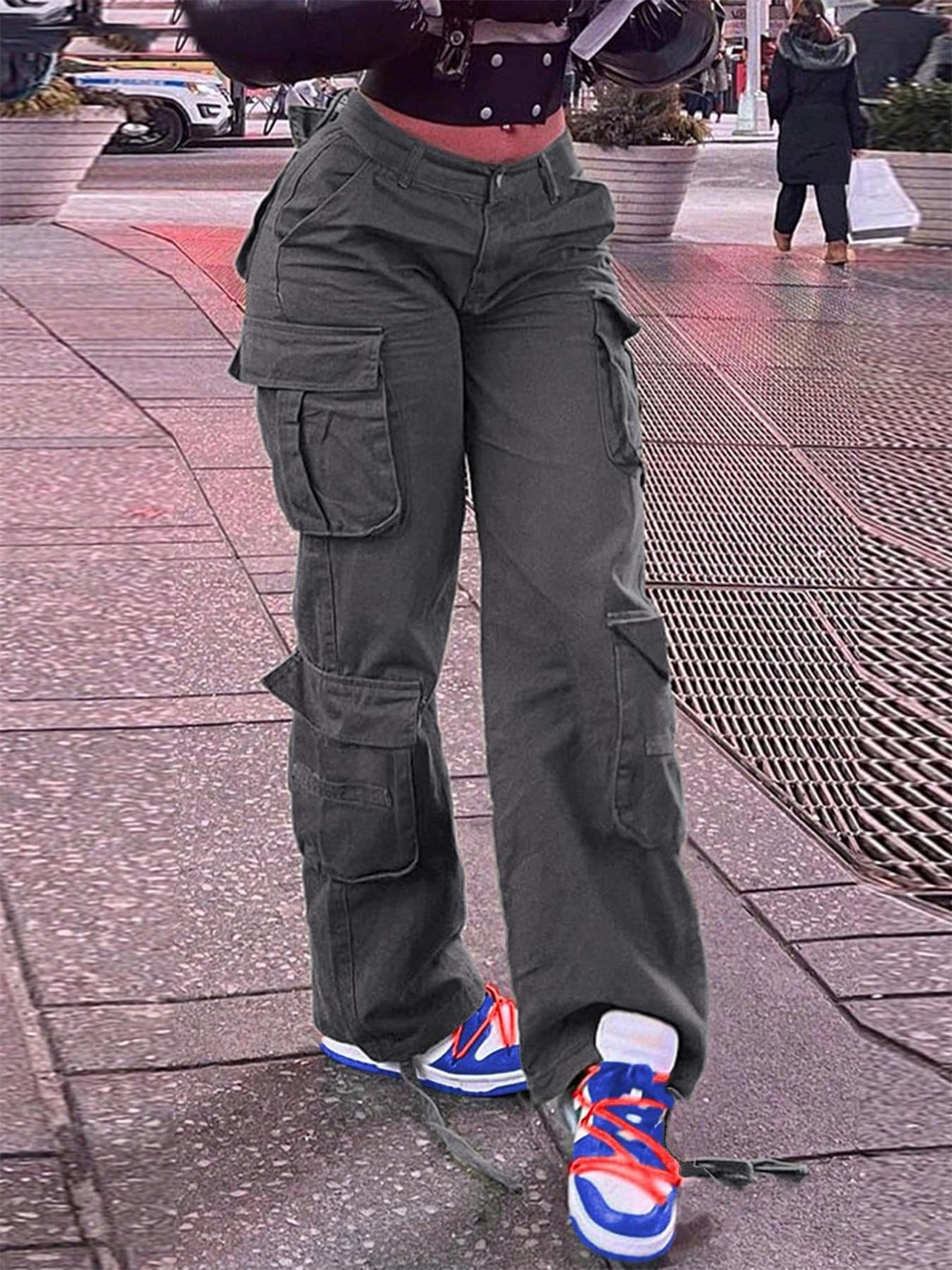 Women’s Retro Multi-Pocket Cargo Pants