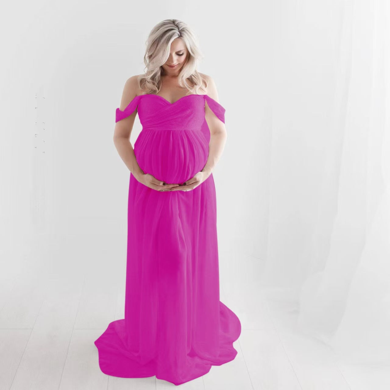 Women’s Chiffon Maternity Photography Maxi Dress