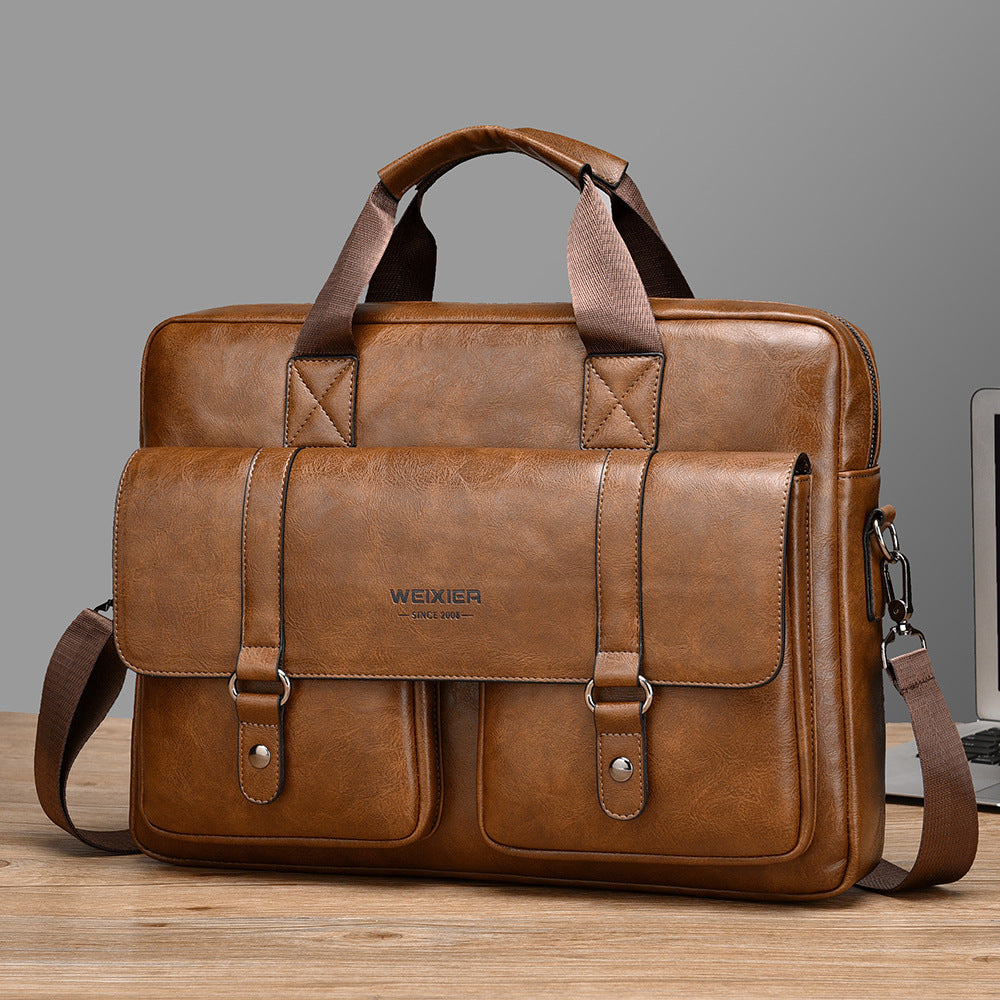 Men’s Business Crossbody Laptop Briefcase