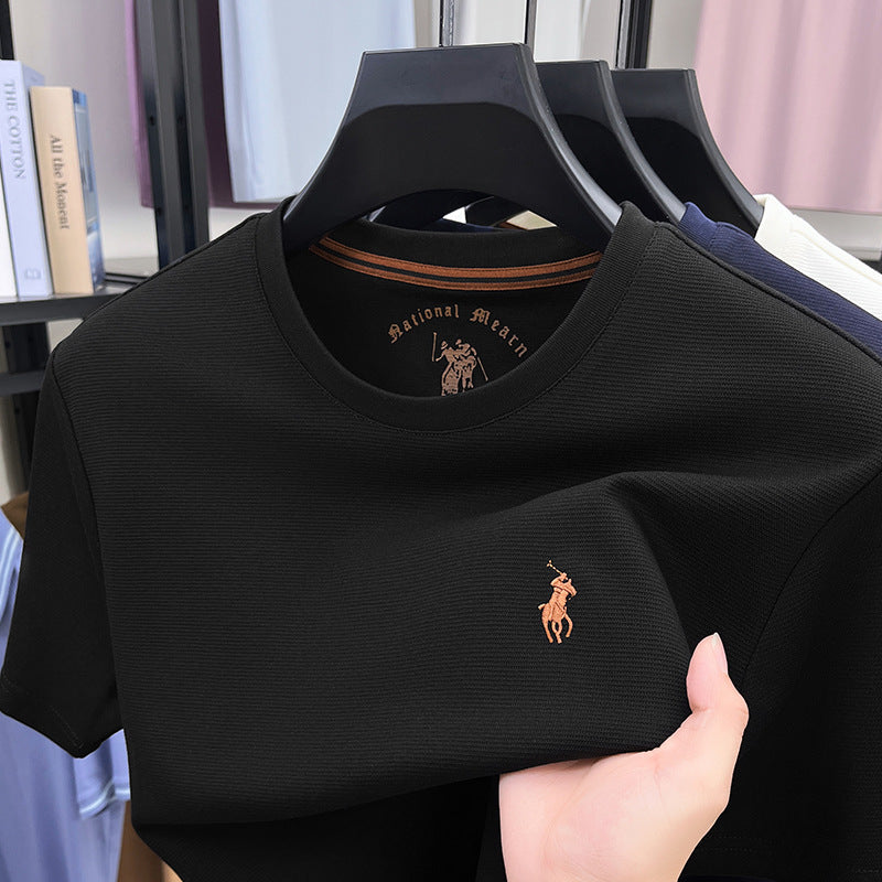 Men’s Premium Embroidered Cotton T-Shirt