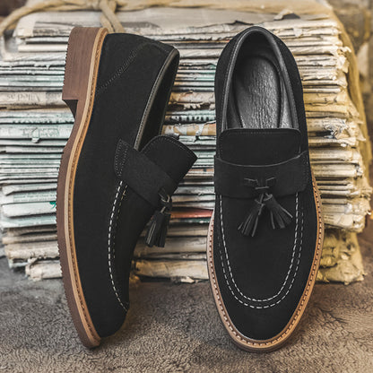Men’s Suede Tassel Slip-On Loafers
