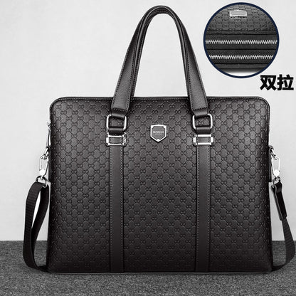 Men’s Double Zipper Business Briefcase