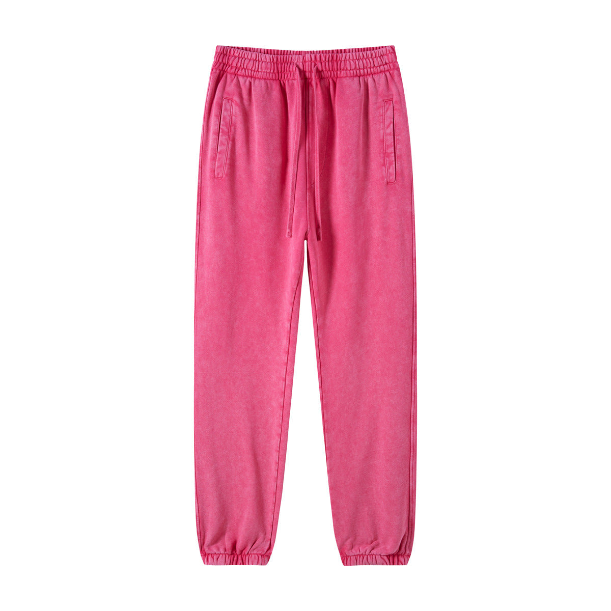 Men’s Retro Washed Batik Distressed Sweatpants