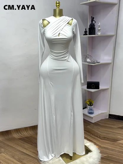 O-Neck Mermaid Maxi Dress for Women 2025
