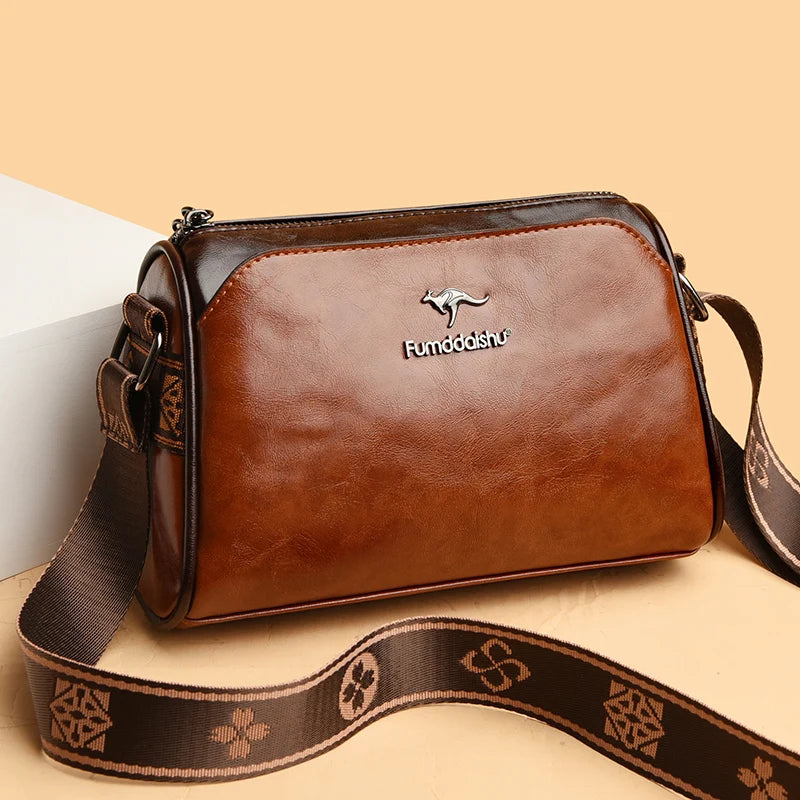 Luxury Soft Leather Crossbody Bag for Women 2024