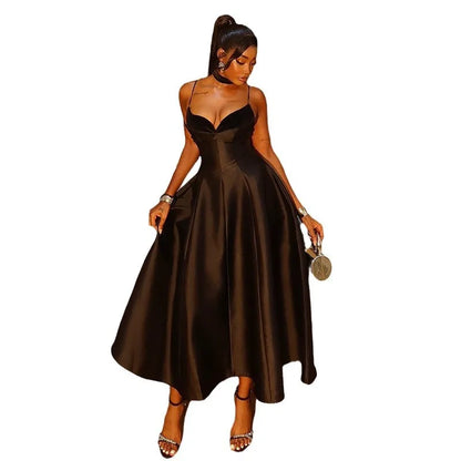 Spaghetti Strap Corset Maxi Dress for Women