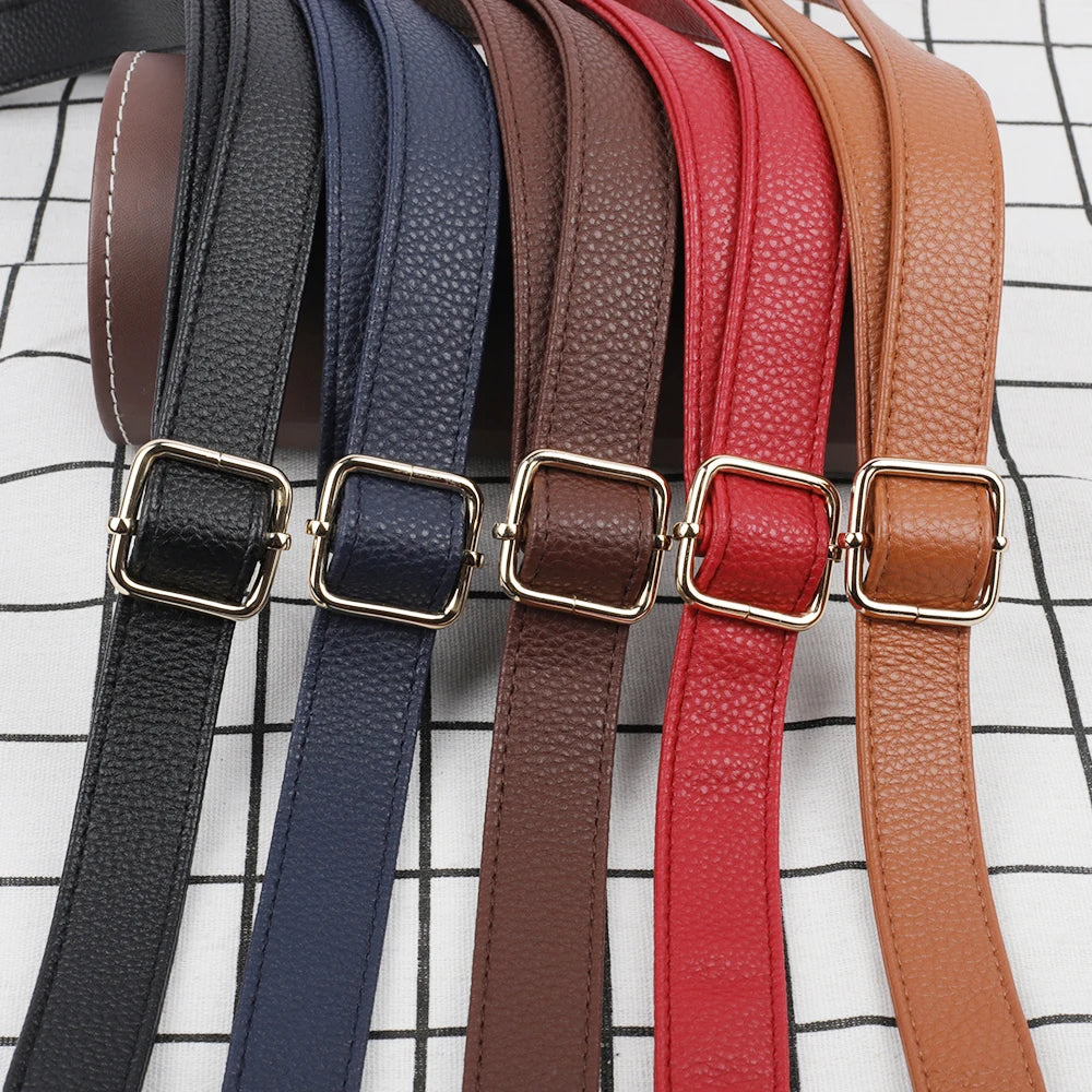 Adjustable PU Leather Crossbody Bag Strap 130cm