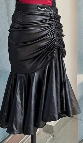 Latin Dance Halter Top & Skirt Set for Women