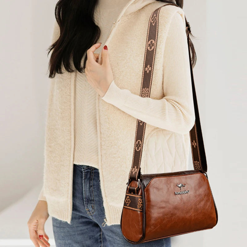 Luxury Soft Leather Crossbody Bag for Women 2024