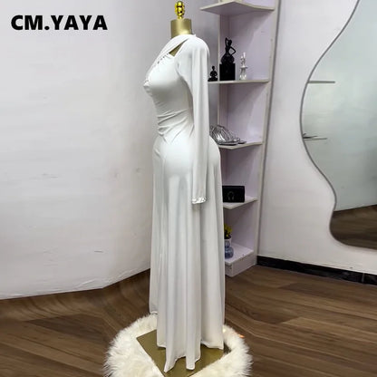 O-Neck Mermaid Maxi Dress for Women 2025