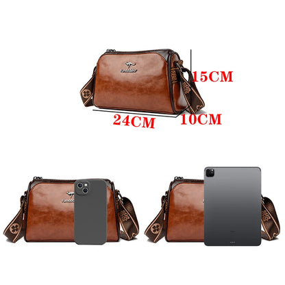 Luxury Soft Leather Crossbody Bag for Women 2024