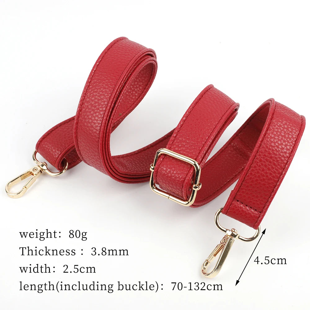 Adjustable PU Leather Crossbody Bag Strap 130cm