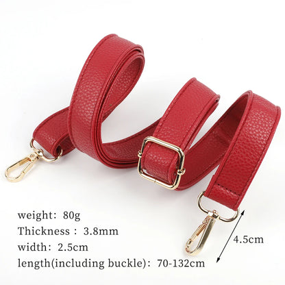Adjustable PU Leather Crossbody Bag Strap 130cm